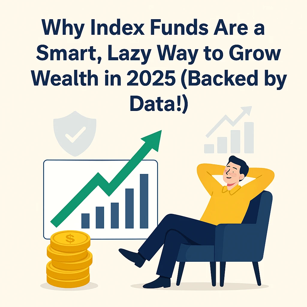 Index funds are lazy but smart and effective way to grow wealth backed by data.